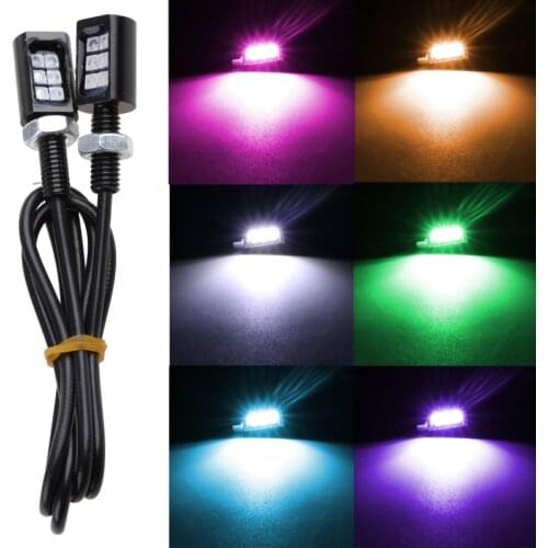 2Pcs 12V Car Licence Plate Light 3030 6SMD Screw Bolt Lamp License Tag LED Bulb for Motorcycle Truck Vehicle Car Styling