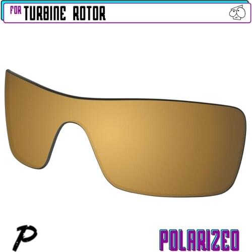 EZReplace Polarized Replacement Lenses for - Oakley Turbine Rotor Sunglasses - Gunmetal P