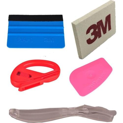 Pro Tool kit Combo Car Wrap Vinyl Tool Kit 3M Squeegee+3M Wool Squeegee + Cutter