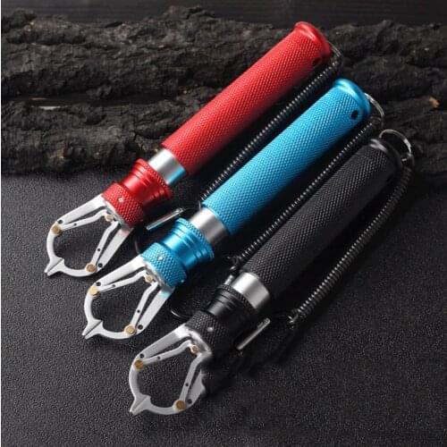 Fish Lip Gripper, Grabber Grip Tool Fish Holder Fishing Tool Handle Fishing Gifts for Men Fishing Gear