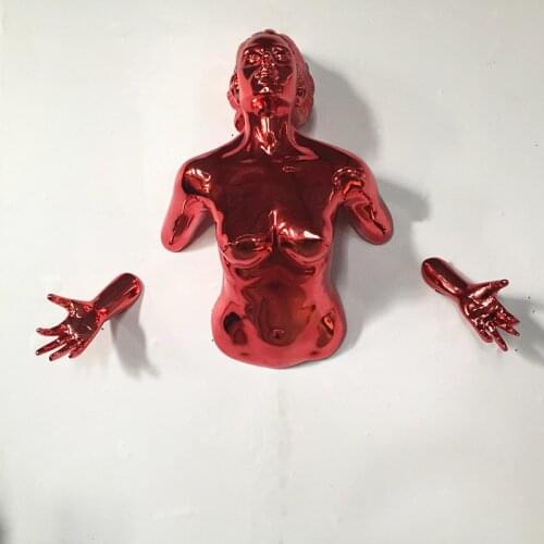 MODERN SCULPTURE ANGEL MAN WALL HANGING STATUE HOME DECORATION ACCESSORIES HANDICRAFT EUROPEAN RETRO CREATIVE ART FIGURINE