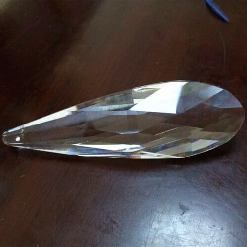 Top Quality Sparkle 76mm Crystal Glass Facted Prisms, Clear Color Crystals Suncatcher For Crystal Lamp and Accessories (200pcs)