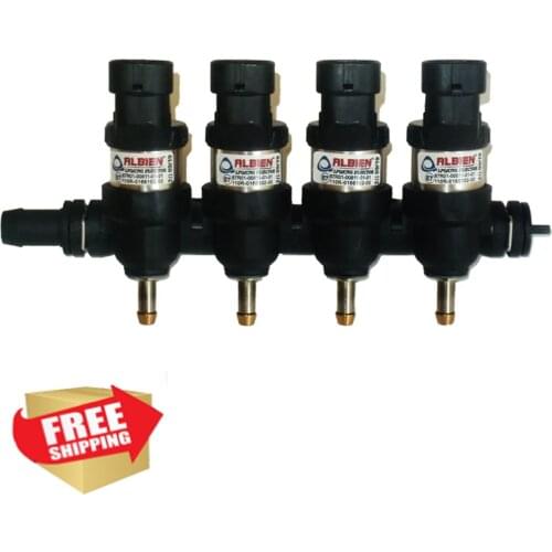 LPG CNG GPL High Performance 2Ohm Injector Rail 4.cyl for Lovato KME Digitronic Zenit and all