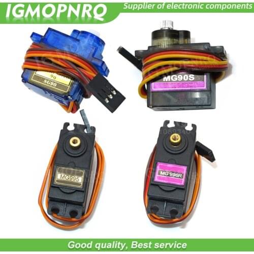 1PCS SG90 MG90S MG995 MG996 Servo Metal Gear for Model Helicopter Boat For Arduino UNO DIY