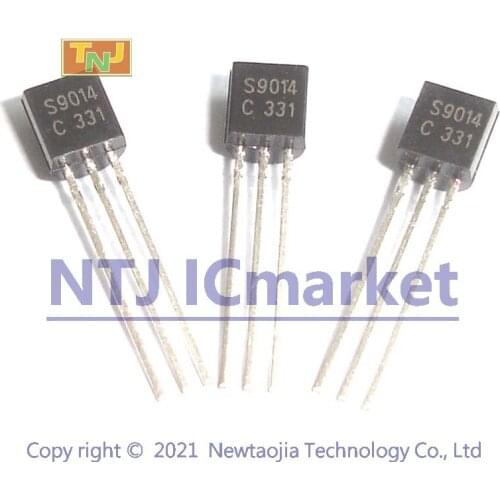 1000 PCS S9014C TO-92 S9014 9014 NPN Silicon Transistor