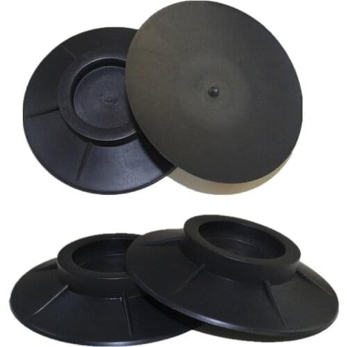 4pcs/set Rubber Shock Absorption Floor Mat Washing Machine Universal Non-slip Pad Shockproof Round Base Protector