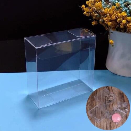 5 PC Gift Box Transparent Plastic Packaging Boxes Wedding Birthday Gift Box Candy Cupcake Macaron Box Packaging
