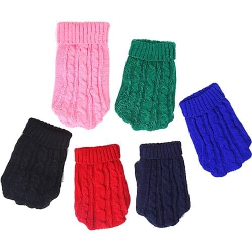 6 Colors Dog Cat Sweater Winter Warm Pet Clothes for Dogs Cats Chihuahua Dachshund Kedi Pullovers Puppy Clothing jersey perro