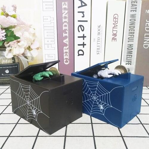 Automated Scary Ghost Hand Bank Money Saving Box Fast Steal Coin Funny Electronic Money Storage Case Kids Friend Gift Home Decor