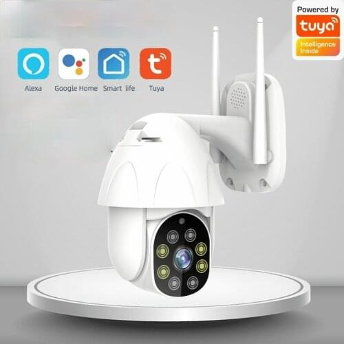 Wireless 360 Network Vision 1080P WIFI Camera IP66 Waterproof Outdoor CCTV PTZ Camera AI Human Body Detection Color Night Vision