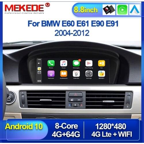 Carplay 4+64G 4G Lte Android10 For BMW Series 5/3 E60 E61 E62 E63 E90 E91 CIC CCC Car Multimedia Player GPS Navigation Head Unit