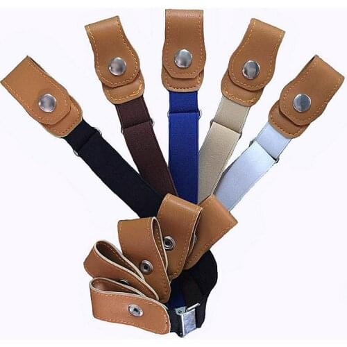 Length 54 cm Buckle-Free Elastic Buckle Free No Buckle Stretch Belt Womens Plus B elts for Jeans Pants Dresses NL-A-16a