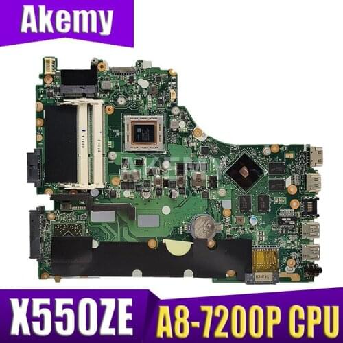 For ASUS VM590Z A555Z X555Z X550ZE X550ZA X550Z X550 K550Z K555Z Laptop Motherboard 100% Test Mainboard X550ZE W/ A8-7200P CPU