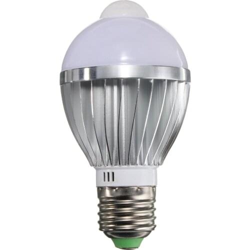 E27 5W Auto PIR Infrared Motion Sensor Detection White Warm White 5730 SMD LED Bulb Lamp Lights 85-265V 1pcs/lot