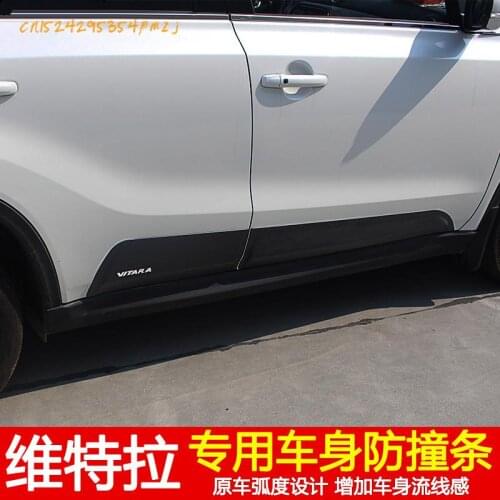 Euro version of the ABS car door trim body eyebrow trim garniture self-adhesive for 2015-2017 Suzuki Vitara car-style