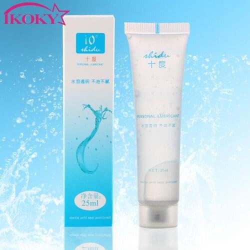 IKOKY Water-based 25ml Vagina Anal Sex Gel Erotic Vibrator Lubricant Sex Oil Sex Toys for Women Vagina Anal Lubricant