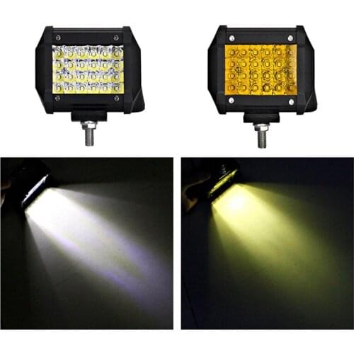 2PCS black 4" LED Work Light Bar Spotlight Offroad Driving Fog Lamp for Truck Boat 12V 24V Headlight for Truck Boat ATV Led Bar