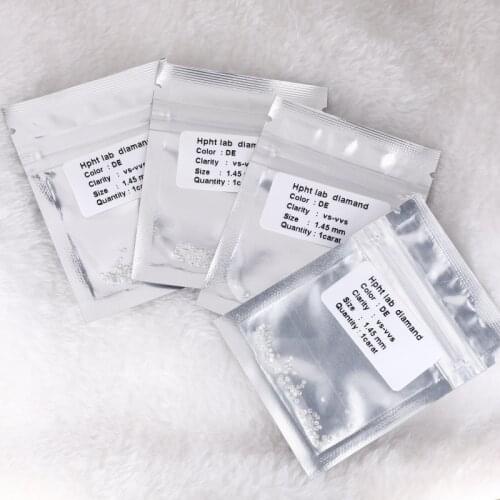 Round 1.45mm DEF Color VS Clarity Loose Lab Grown HPHT Diamond for Jewelry Making