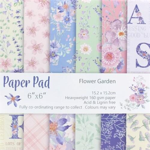 KSCRAFT 12pc Flower Garden Scrapbooking Pads Paper Origami Art Background Paper Card Making DIY Scrapbook Paper Craft