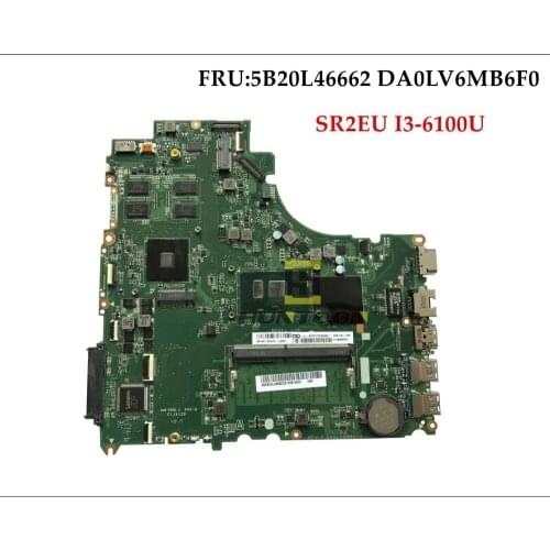 Wholesale DA0LV6MB6F0 LV6 for Lenovo V310-14ISK Laptop Motherboard FRU:5B20L46662 SR2EU I3-6100U DDR3 Fully Tested