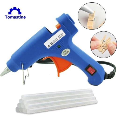 DIY Mini Guns Hot Melt Glue Gun Adhesive Stick Silicone Thermo Gluegun Industrial Electric Repair Heat Tools with Adhesive Stick