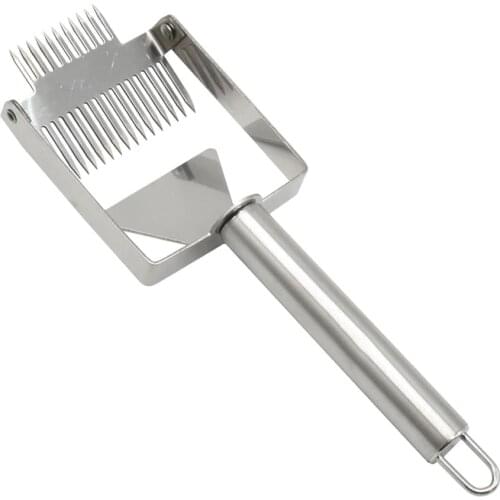 1 Pcs Multifunctional Stainless Steel Double Needle Beekeeping Tools Suitable for Uncapping Forks Honey Honeycomb Scraper