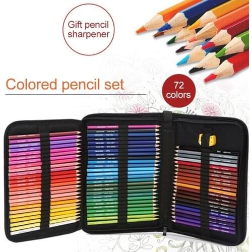 72 Colors Wood Oil Colored Pencils Set Artist Painting Drawing Oil Colored Pencil Office School Sketch School Gifts Art Supplies