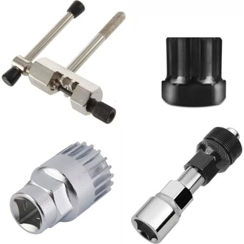 Bicycle Repair Tool Kit Bottom Bracket Remover Bike Chain Cutter Breaker Crank Extractor Bottom Crank Bracket Removal Tools