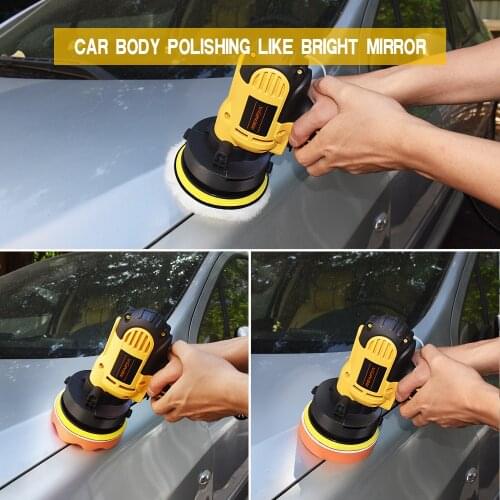 7pcs 3" Car Sponge Polishing Pad Set Polishing Buffer Waxing Adapter Drill Kit for Auto Body Care Headlight Assembly Repair