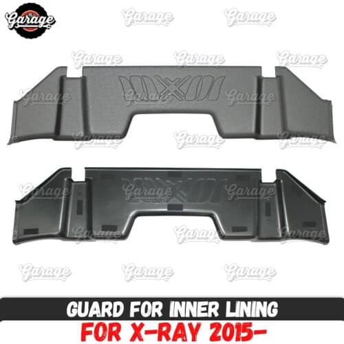 Pad under rear seats for Lada X-Ray 2015- with weave ABS plastic trim accessories protect of carpet car styling interior molding