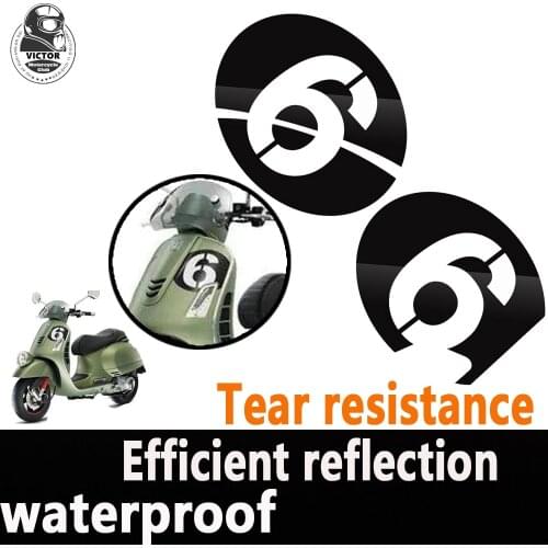 For Vespa GTS 300 250 125 Fairing Decoration Waterproof and Tear-Proof Reflective Stickers Free Shipping and Wholesale
