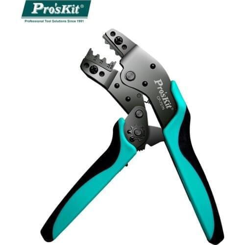ProsKit Crimping Pliers CP-751N 7.5” Electrician Terminals Ratchet Clamp Non-Insulated Terminal Crimping Tool