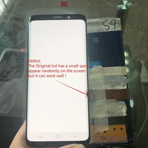 For Samsung Galaxy S9 G960 SM-G960F LCD Display + Touch Screen Digitizer with small spot Original Amoled Assembly Replacement
