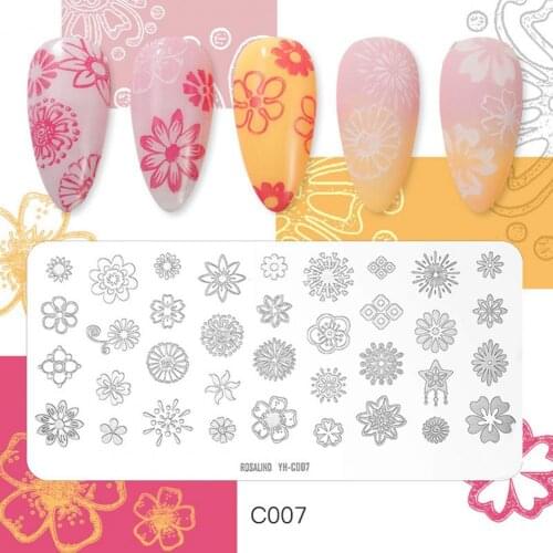 Nail Stamping Plate DIY Square 3D Effect DIY Template Manicure Stamping Plate