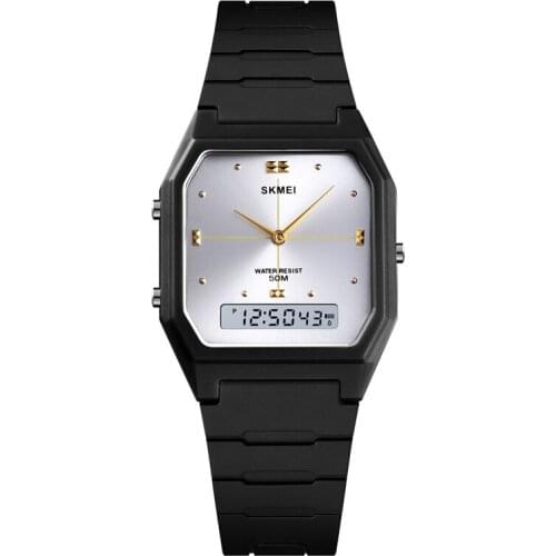 Time Secret Mens Waterproof Luminous Digital Watches Retro Fashion Business Clock Dual Display Multifunctional Student Watch