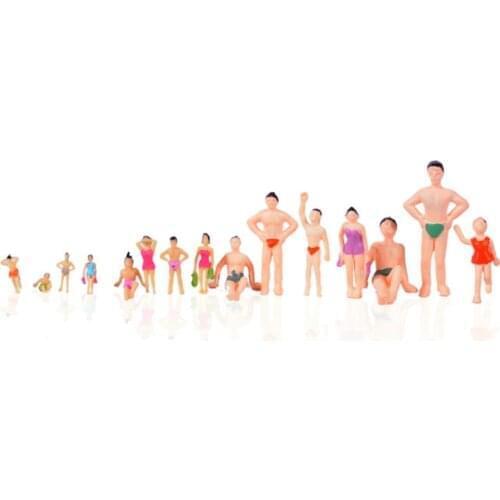High quality 1/150 1.2CM HIGH architectural scale models swimming figures