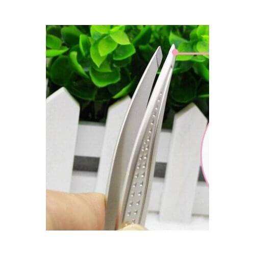High Quality Eyebrow Tweezer Facial Makeup Tools Slant Tip Hair Remover False Eyelashes For Face Nose Beauty Tool Eyebrow Sale