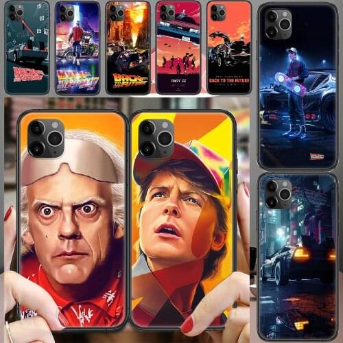 Back To The Future TV Phone Case Cover Hull For iphone 5 5s se 2 6 6s 7 8 12 mini plus X XS XR 11 PRO MAX black luxury hoesjes