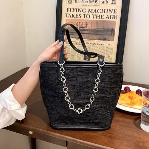 Brand Design High Quality Women Luxury Tote Large Capacity Female Casual Chain Shoulder Bag Lady PU Leather Handbag Shopping Bag