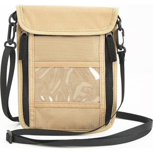 15PCS / LOT Antitheft Passport Sling Bag Travel RFID Credit Card Holder Document Passport Cover