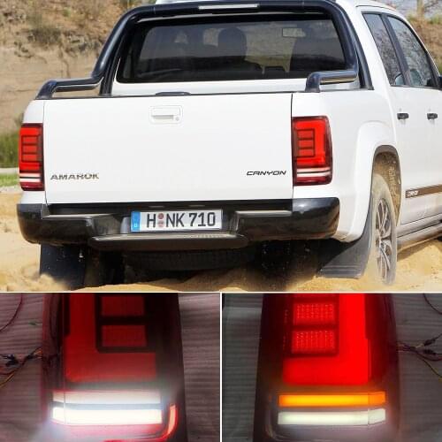 2PCS Car styling LED Taillight Red Rear Tail Light Brake Lamp brake light warning lamp For VW Amarok V6 UTE 2008 - 2020
