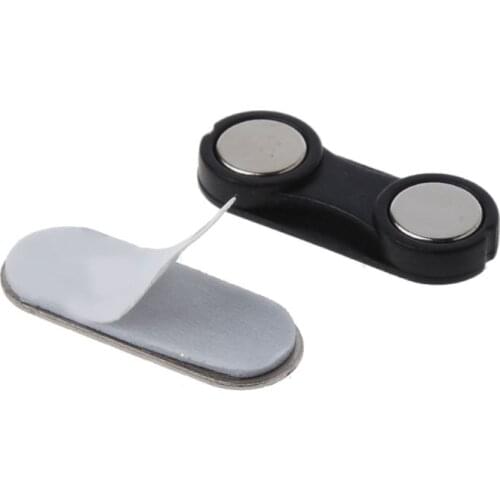 20Pcs DIY Reuseable Strong Magnetic ID Card Holders Blank Magnetic Name Badge Holder No Holes on Jacket Lapel Shirts