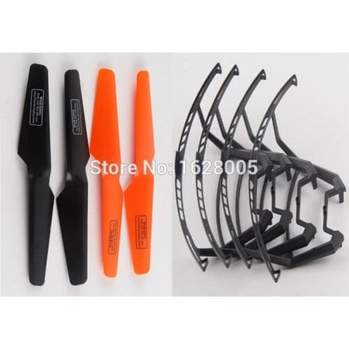 8pcs/lot Original Udi u818s Main blades + Blade guard For RC Quadcopter Helicopter Drone Spare Parts