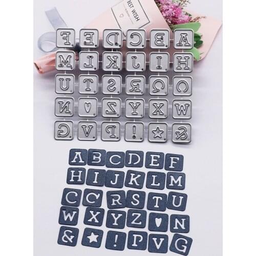 Alphabet Dies Scrapbooking Album Cards Making Stencil Letter Crafts Molds Knives Cutting For Scrapbook Photos Cut Die Paper