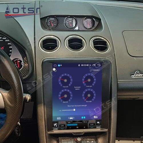 12.1 inch For Lamborghini Gallardo Android 9.0 Car Multimedia Player PX6 4G+64GB IPS Touch Screen Auto GPS Navigation HeadUnit