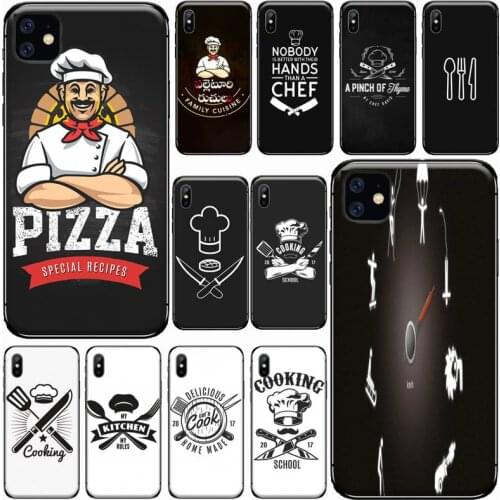 Baking Cooking Utensils Chef Phone Case for iPhone 11 12 pro XS MAX 8 7 6 6S Plus X 2020 XR mini