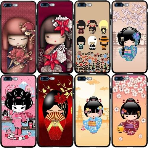 Phone Case for Huawei P smart Z Mate 9 10 20 30 P10 P20 P30 P40 Lite E Pro Plus 2019 2020 kawaii Japanese Kokeshi Doll
