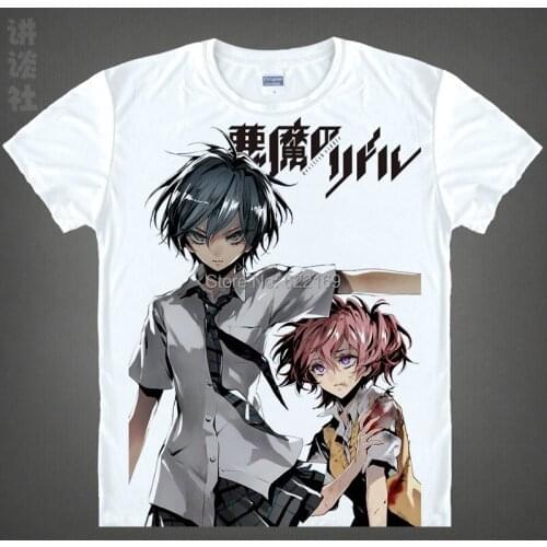 2015 Riddle Story of Devil Tokaku Haru T Shirt Cosplay Costumes Mens Japanese Famous Anime T-shirt Unique Camisetas Masculina
