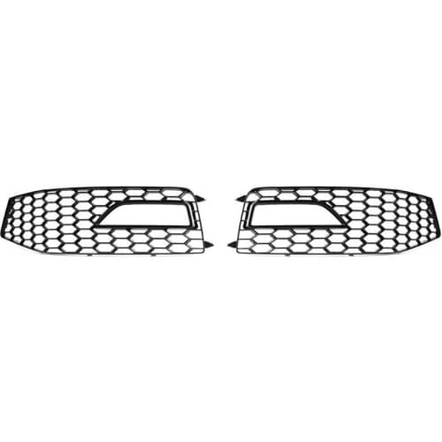 Hot Sale Front Fog Light Grilles Classic Delicate Texture Honeycomb Mesh Grills for Audi B8.5 A4 S4 S-Line Bumper