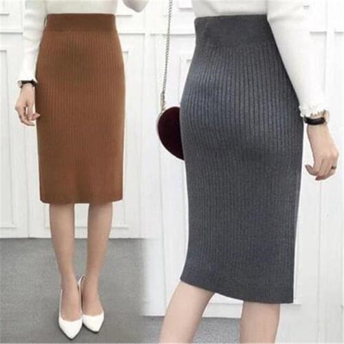 Hxyqveuyg Knitted Pencil Skirts